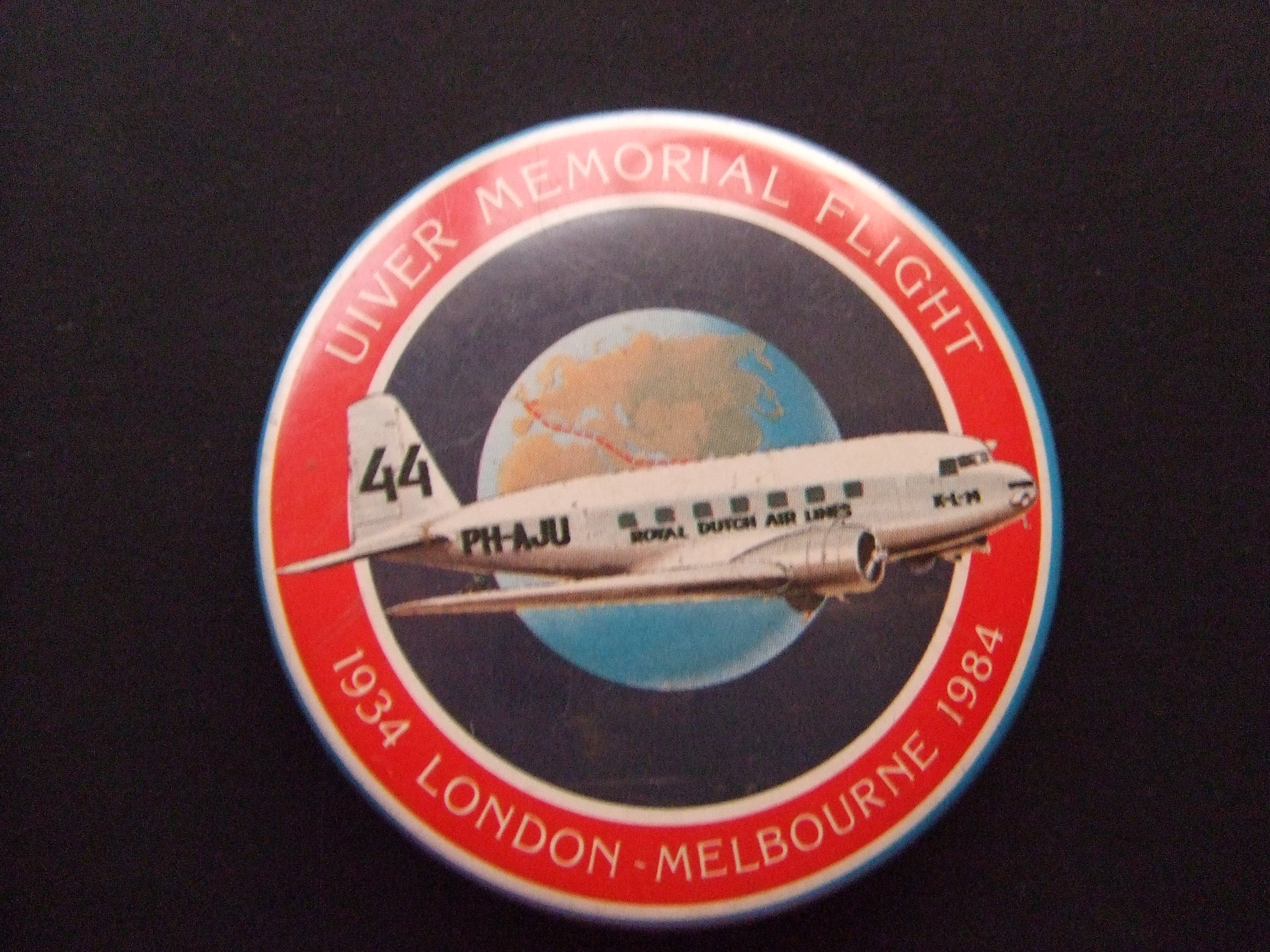 Uiver Memorial Flight London-Melbourne PH-A-JU